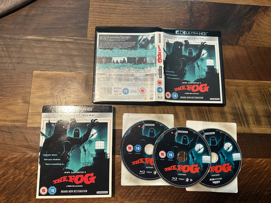 The Fog (4K Ultra HD/Blu ray, Studiocanal, 3 Disc, Slipcover, Region B)