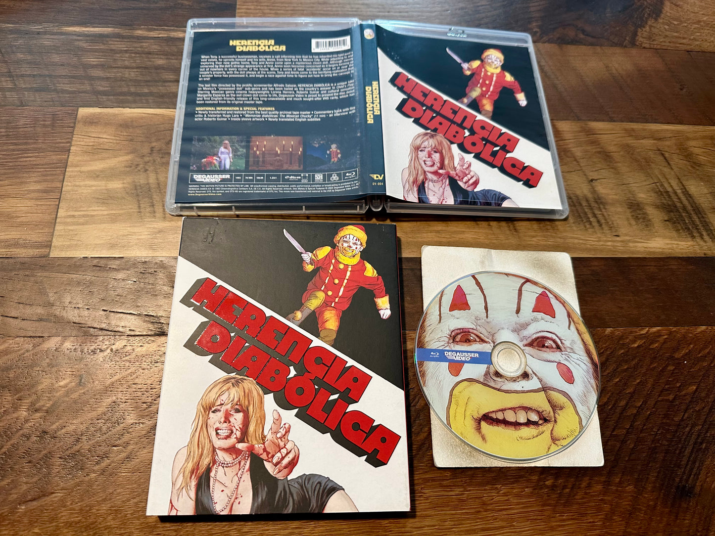 Herencia Diabolical Blu ray-Vinegar Syndrome Partner Label-Slipcover