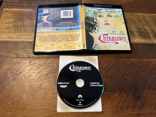 Chinatown 4K Ultra HD-Paramount-Jack Nicholson Classic-No Digital