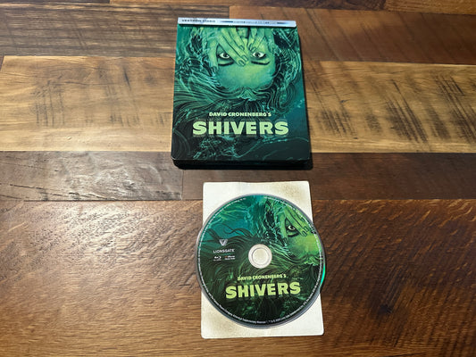 Shivers (Blu ray, Vestron Video, Steelbook, David Cronenberg, No Digital)