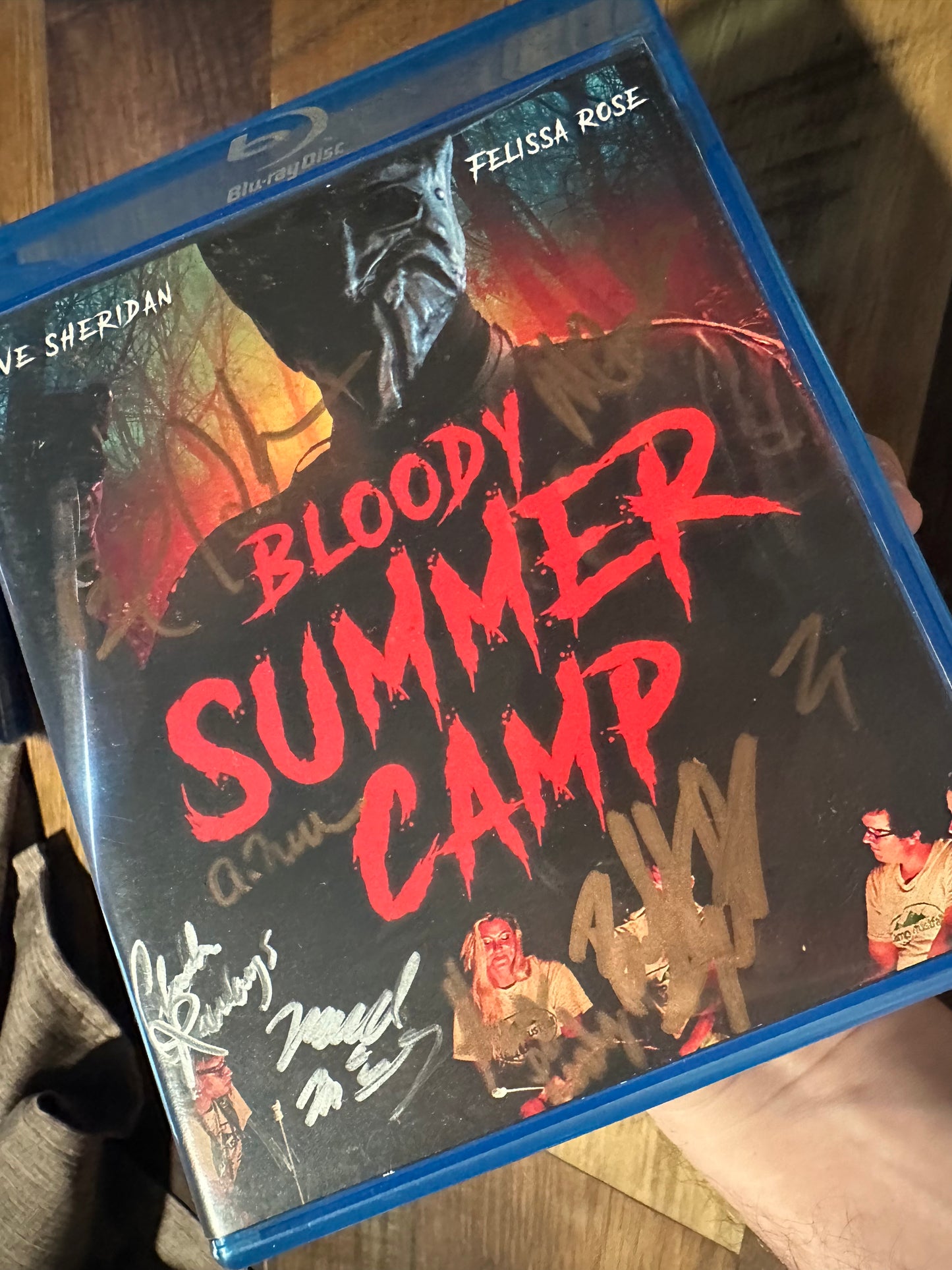 Bloody Summer Camp Blu ray-Casted Signed-Felissa Rose-Very Rare-