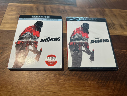 The Shining 4K Ultra HD-Warner Bros-Stanley Kubrick Classic-Slipcover-NEW