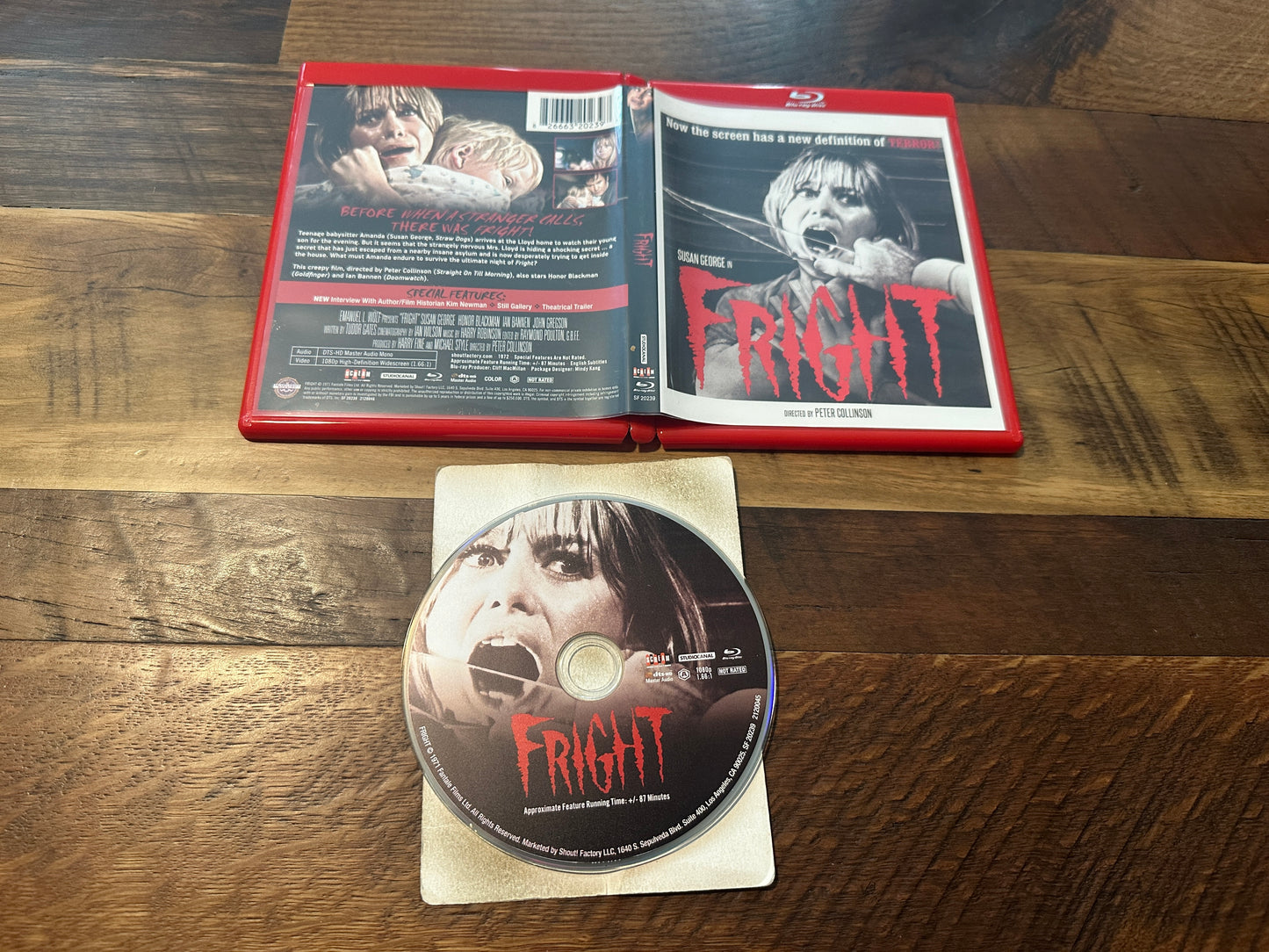 Fright (Blu ray, Scream Factory, 70’s Horror Classic, Widescreen)