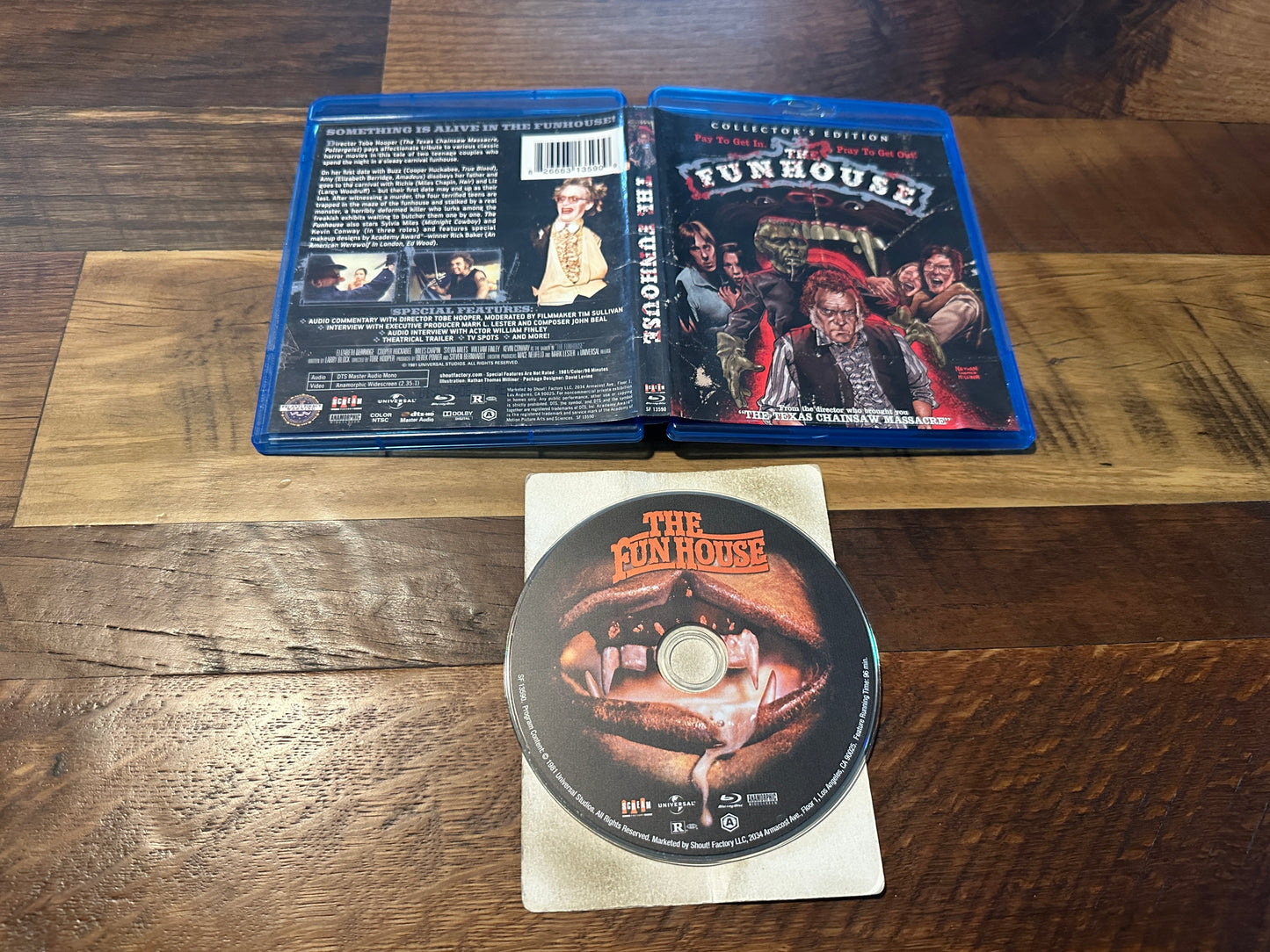 The Funhouse (Blu ray, Scream Factory, Collector’s Edition, 80’s Horror)