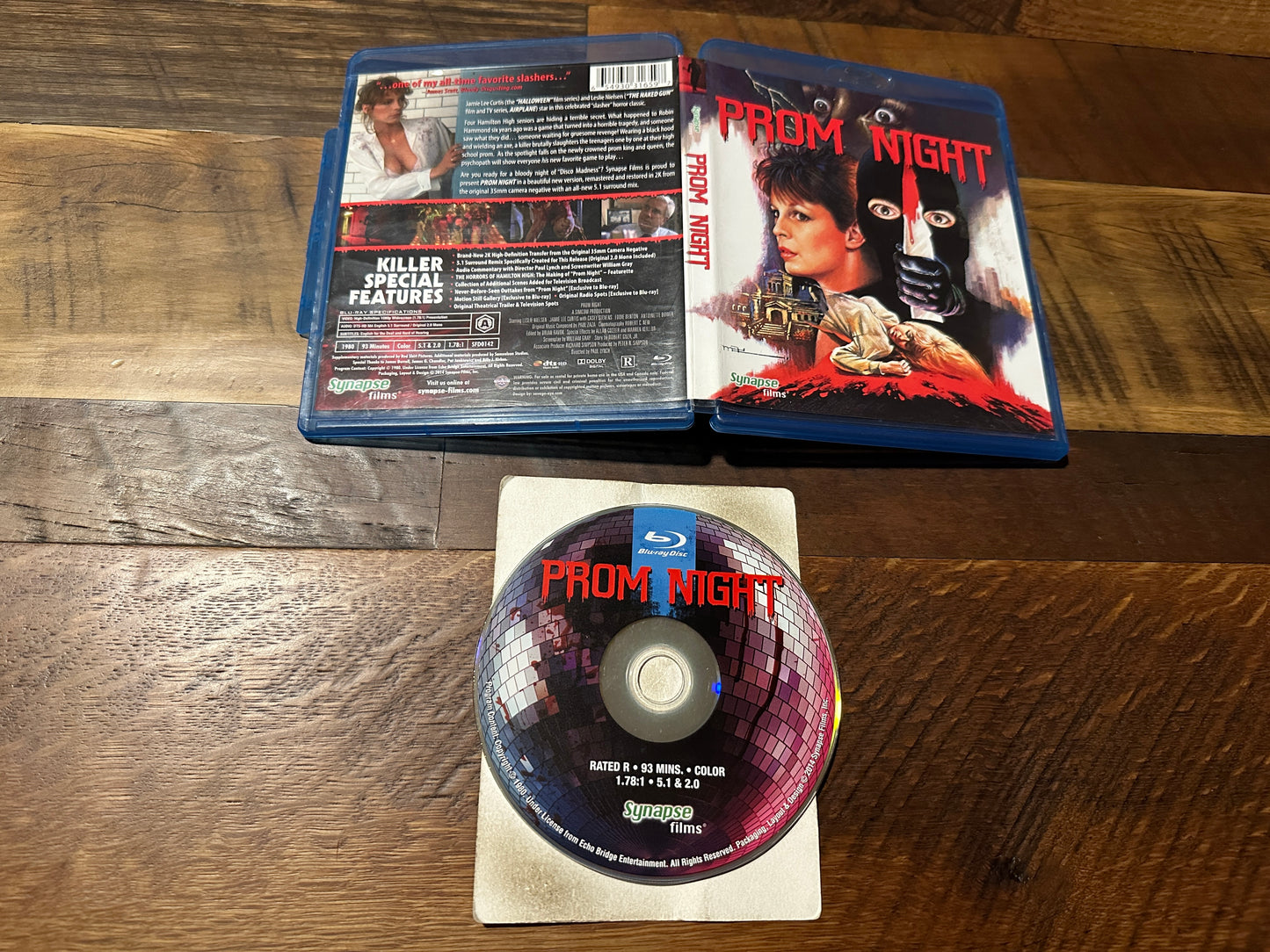 Prom Night 1980 Blu ray-Synapse Films-Special Edition-Jamie Lee Curtis