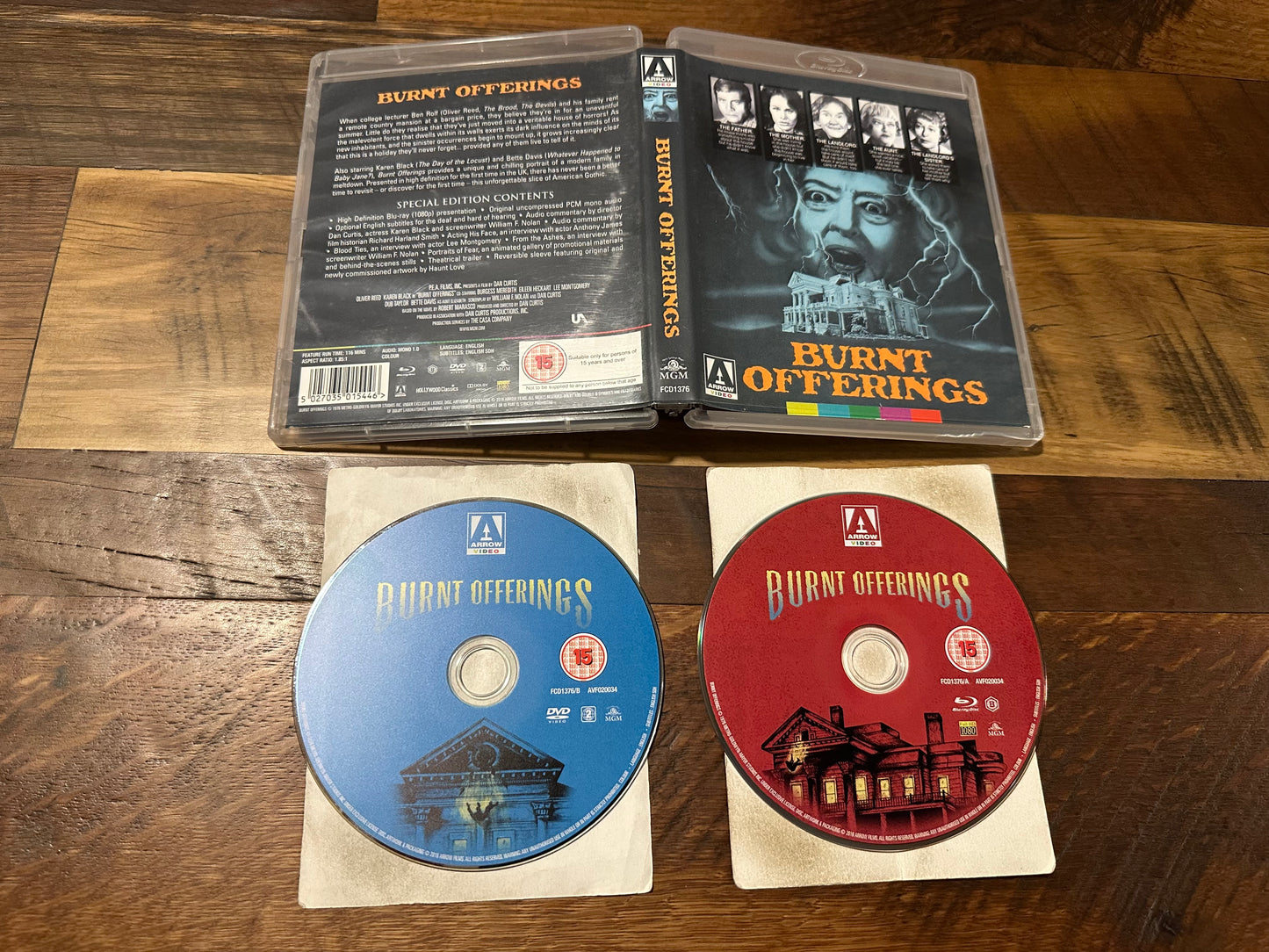 Burnt Offering Blu ray/DVD-Arrow Video-Region B-70’s Horror Classic