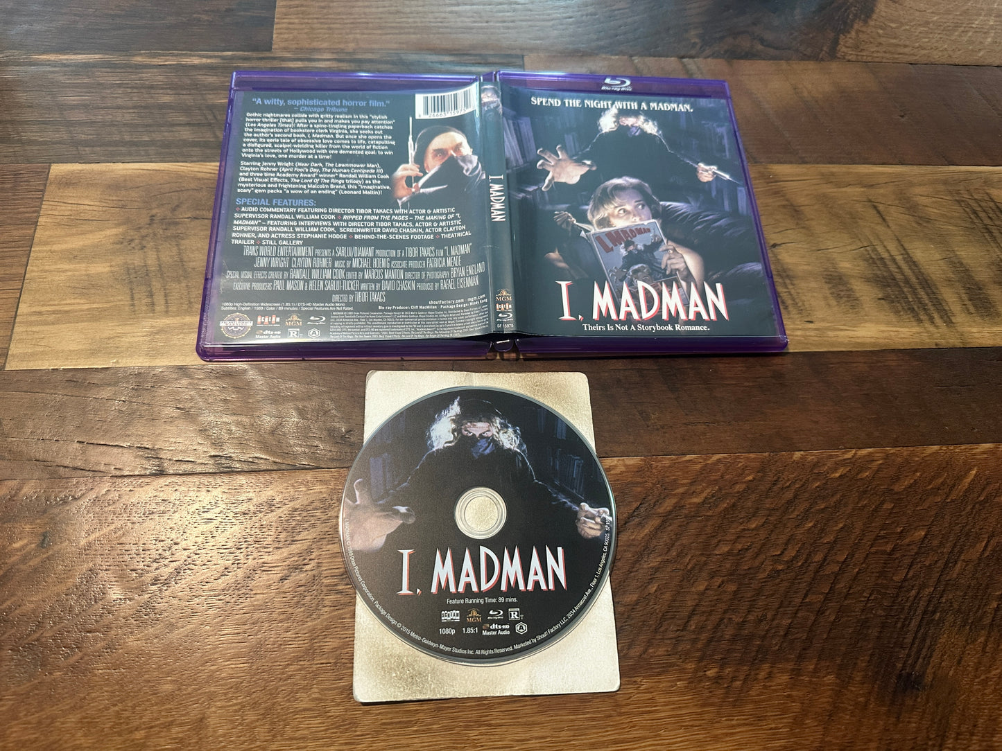 I, Madman (Blu ray, Scream Factory, 80’s Horror Classic, OOP)