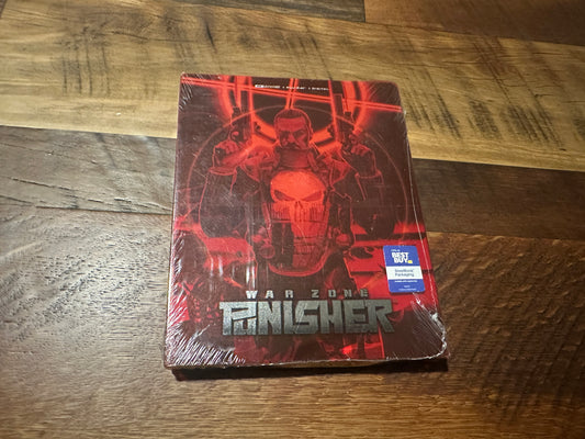 The Punisher War Zone 4K Ultra HD/Blu ray*Steelbook*Slip*NEW*PLEASE READ
