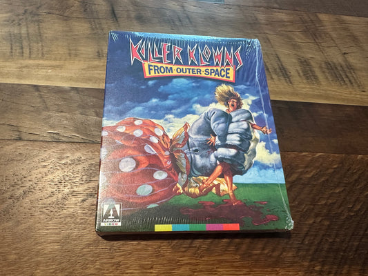 Killer Klowns From Outer Space Blu ray-Arrow Video-FYE Slipcover-NEW