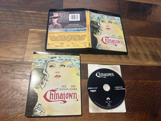 Chinatown 4K Ultra HD-Paramount-Jack Nicholson-Slipcover-No Digital