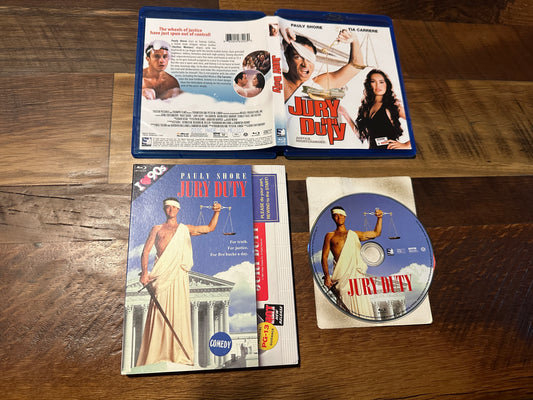 Jury Duty (Blu ray, Mill Creek Entertainment, VHS Slipcover, Paula Shore)