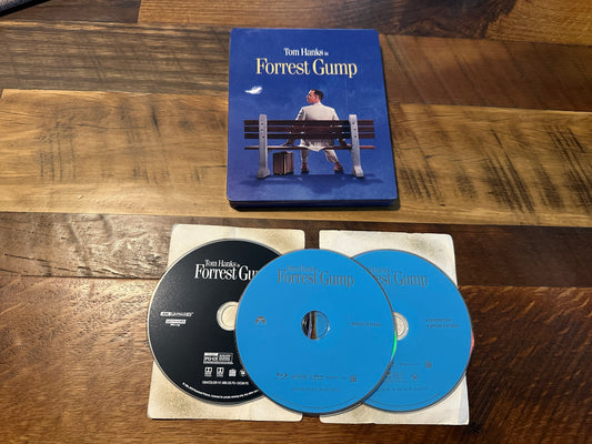Forrest Gump (4K Ultra HD/Blu ray, 3 Disc, Steelbook, Paramount, No Digital)