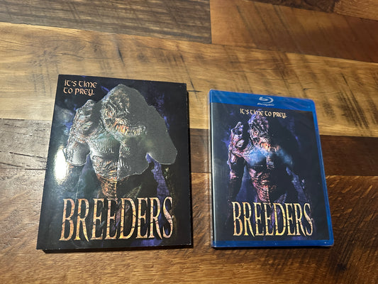 Breeders (Blu ray, Dark Force Ent, Glow In The Dark Slipcover, NEW/Sealed)