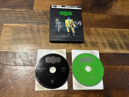 Beetlejuice Beetlejuice (4K Ultra HD/Blu rays, Steelbook, Slipcover, No Digital)