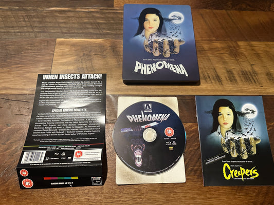 Phenomena (Blu ray, Arrow Video, Steelbook, Special Edition, Classic)