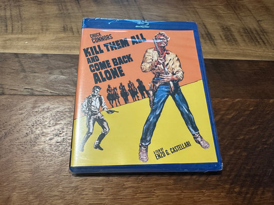 Kill Them All And Come Back Alone Blu ray-Kino Lorber-Chuck Connors-NEW