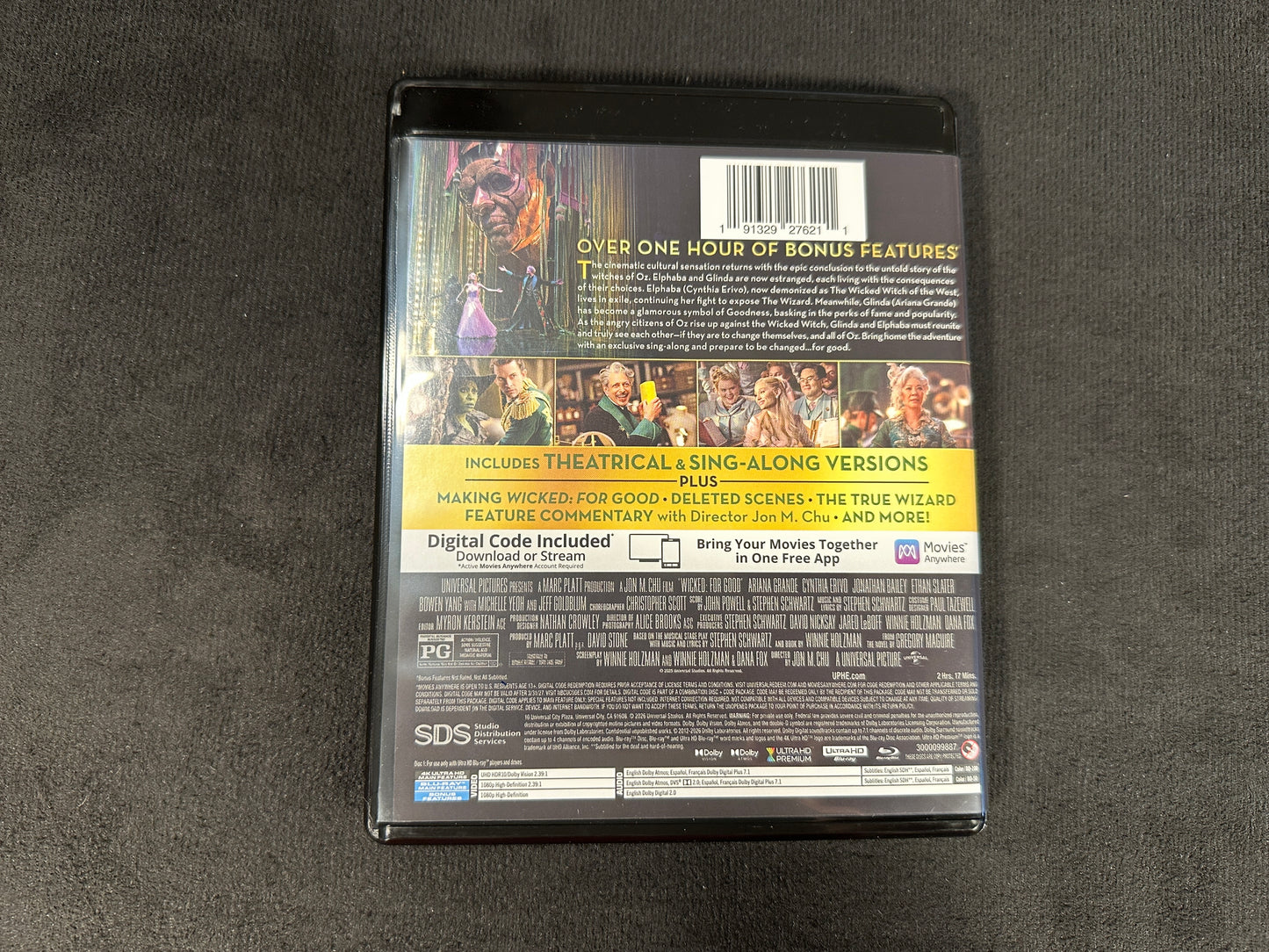 Wicked For Good (4K Ultra HD/Blu ray, Universal, 2 Disc, No Digital)