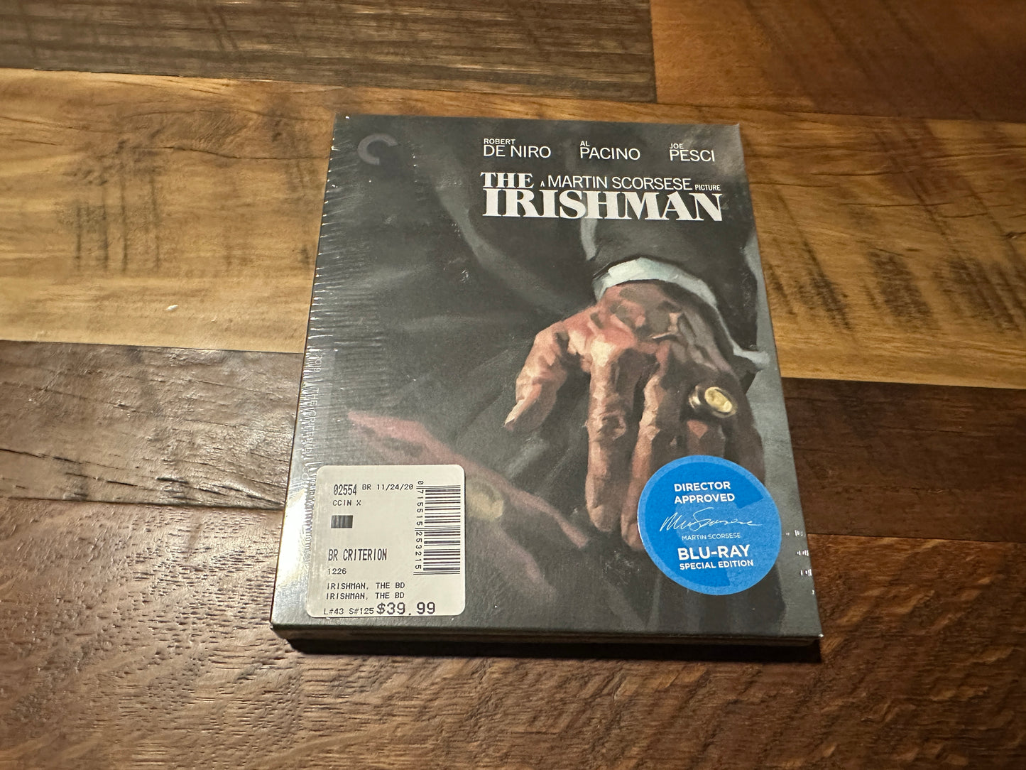 The Irishman (Blu ray, Criterion Collection, Robert De Niro Classic, NEW)