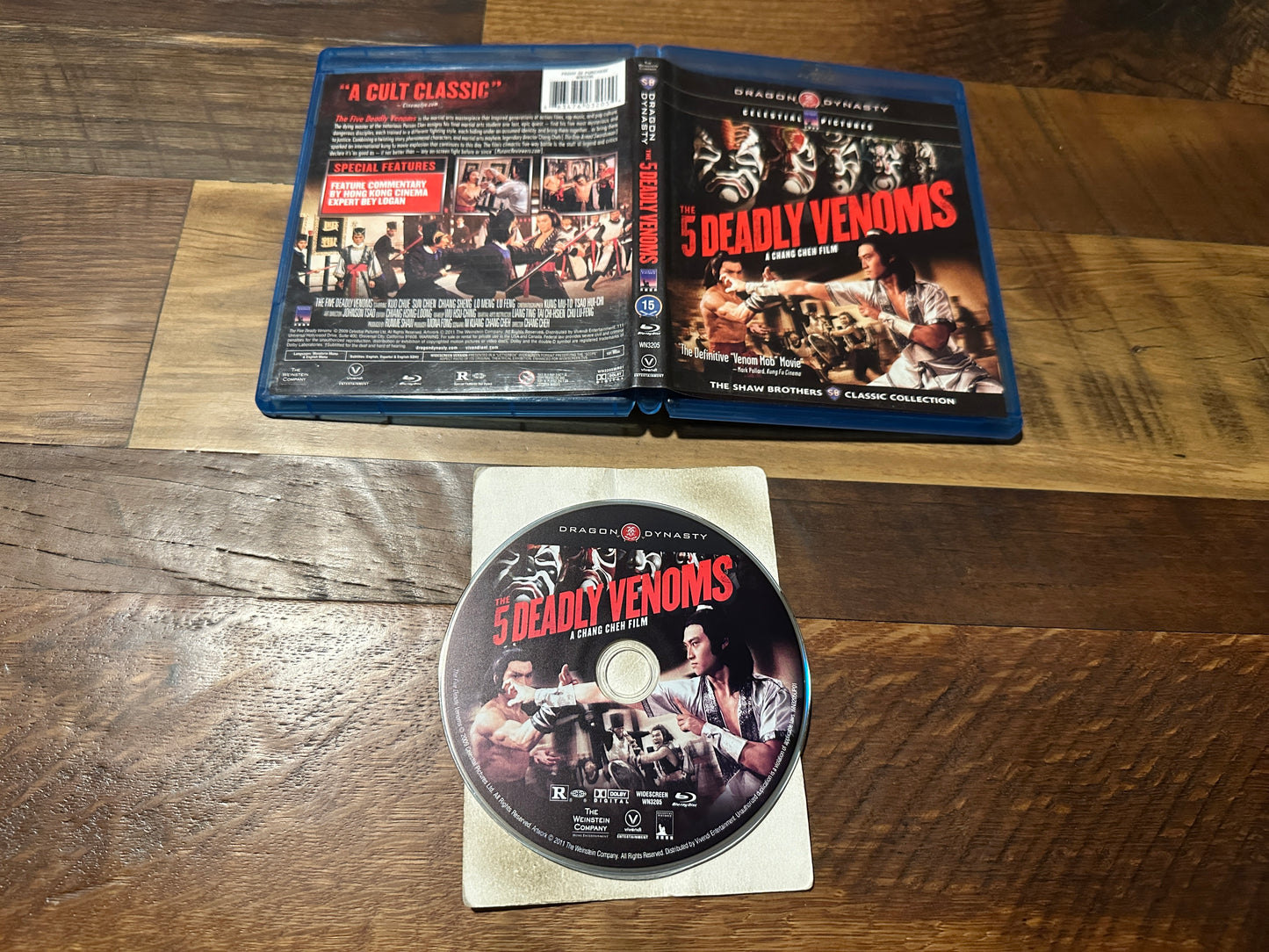 The 5 Deadly Venoms (Blu ray, Dragon Dynasty, Shaw Brothers Classic)