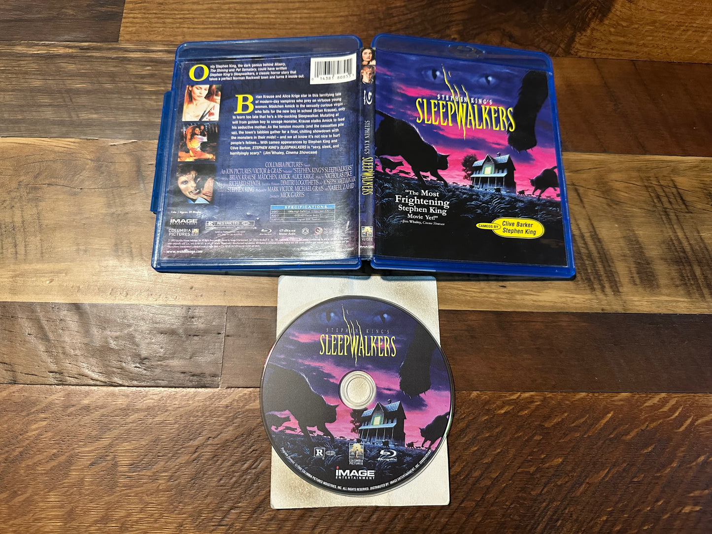 Sleepwalkers Blu ray-Columbia Pictures-90’s Stephen King Horror