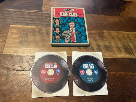 Shaun Of The Dead 4K Ultra HD/Blu ray-Import Steelbook-2 Disc-No Digital-