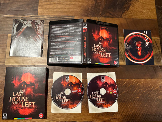 The Last House on the Left 4K Ultra HD*Arrow Video*Limited Ed*Region B*Slip*