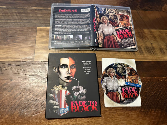 Fade To Black Blu ray-Vinegar Syndrome-OOP Slipcover-80’s Horror-