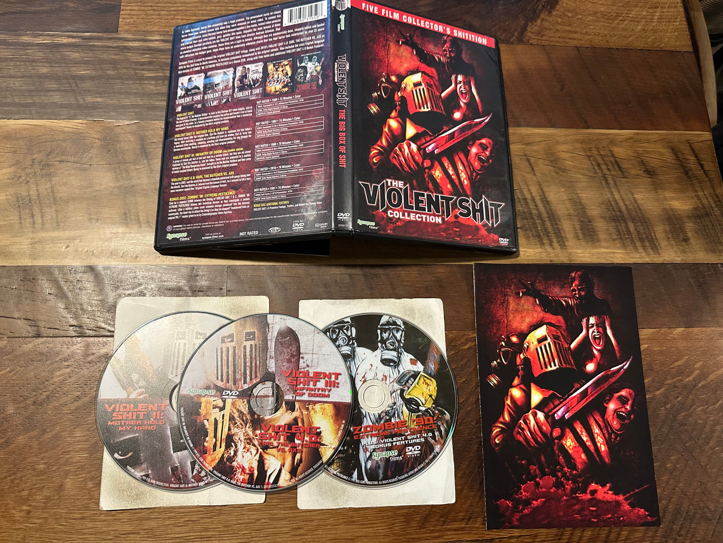 The Violent Shit Collection DVD-Synapse Films-5 Film Collector’s Shitition-3 Disc