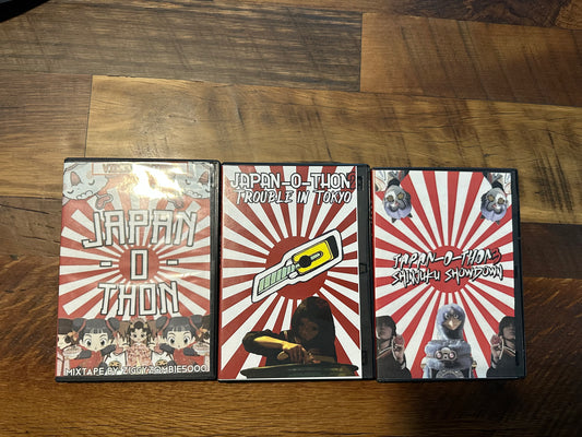 Japan-O-Thon 1-3 DVD-R’s Very Obscure Mix Tapes-Hard To Find-