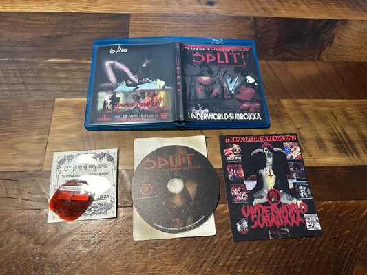 Split (BD-R Extreme Cinematography, Rare Only 100 Made, Very Disturbing, Original Prop)