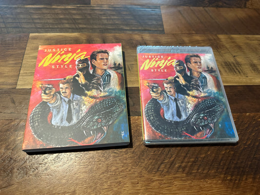 Justice Ninja Style (Blu ray, Vinegar Syndrome Partner Label, Slipcover, NEW)