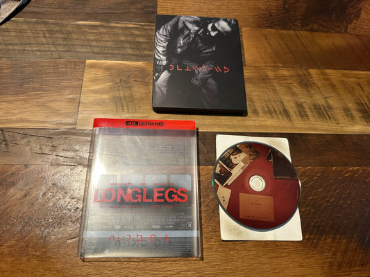 Longlegs (4K Ultra HD, Steelbook-Region Free, Classic Horror, Slipcover)