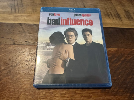 Bad Influence Blu ray-Shout Factory-Rob Lowe 90’s Classic-NEW