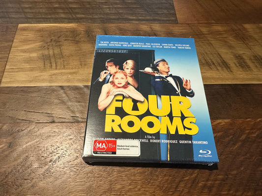 Four Rooms Blu ray-VVE-Region B-Slipcase-90’s Classic-NEW/Sealed-