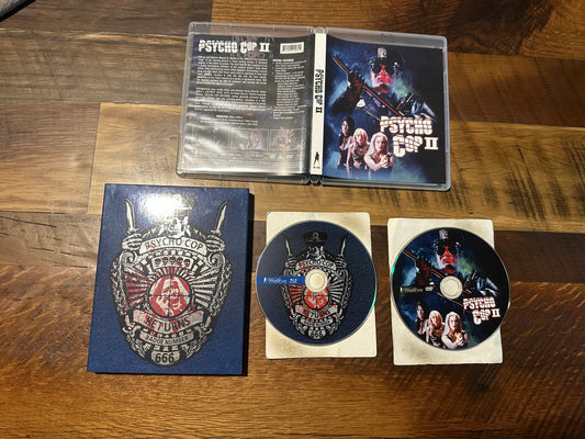 Psycho Cop Returns (Blu ray, Vinegar Syndrome, OG Slipcover, 90’s Horror)