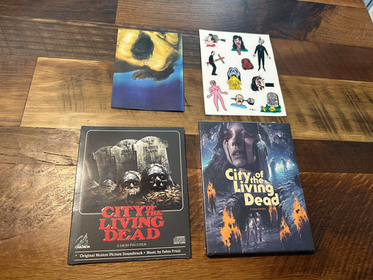 City of the Living Dead 4K Ultra HD/CD-Slipcase-Cauldron-Full Swag-NEW