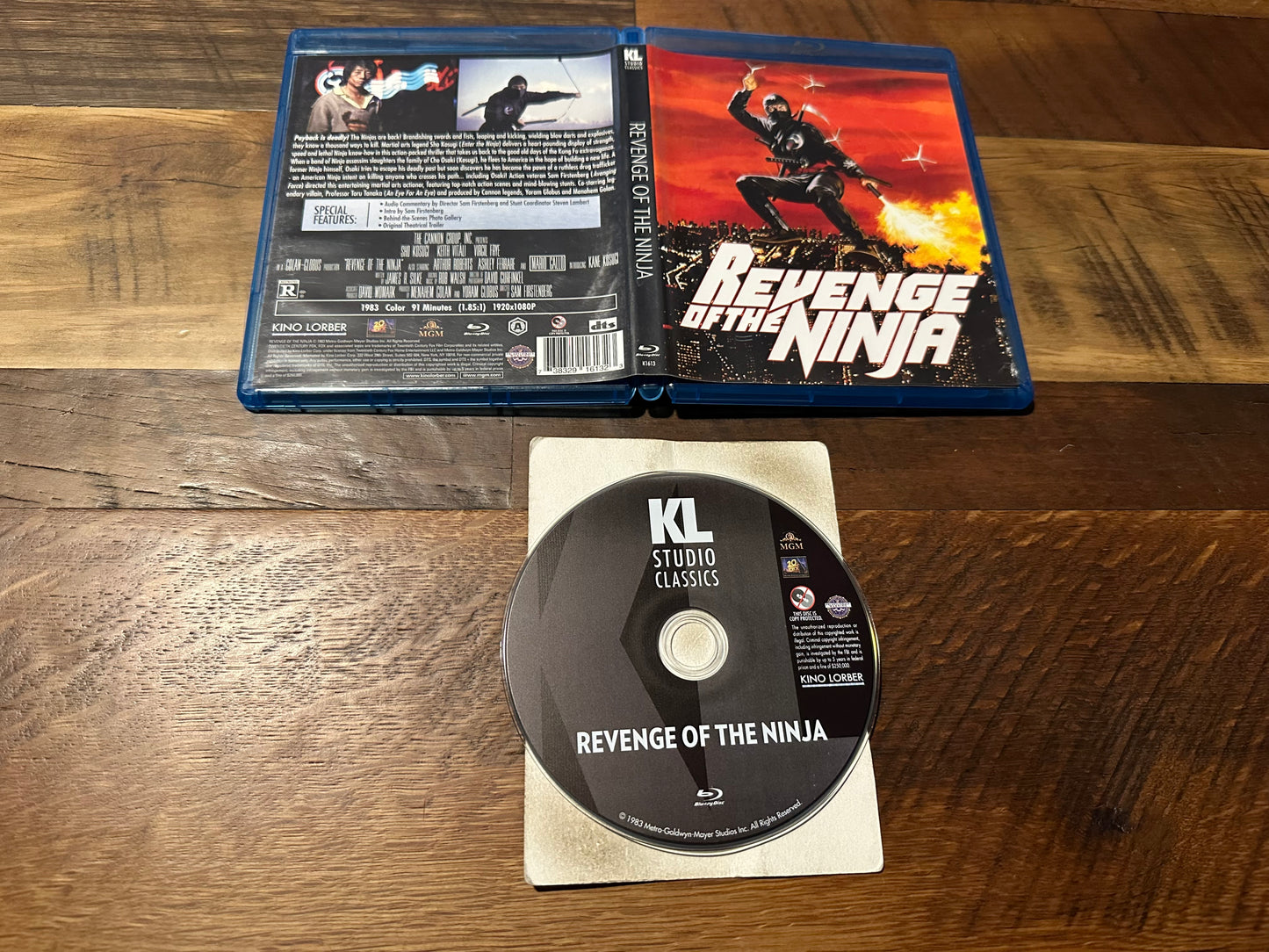 Revenge Of The Ninja Blu ray-Kino Lorber-80’s Classic-Widescreen-