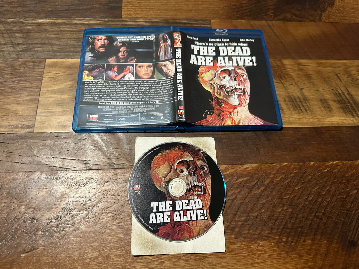 The Dead Are Alive (Blu ray, Code Red, 70’s Horror Classic,Widescreen, OOP)