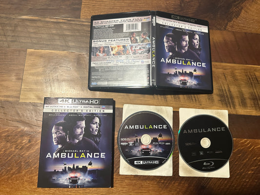 Ambulance (4K Ultra HD/Blu ray, Universal, Slipcover, 2 Disc, No Digital)