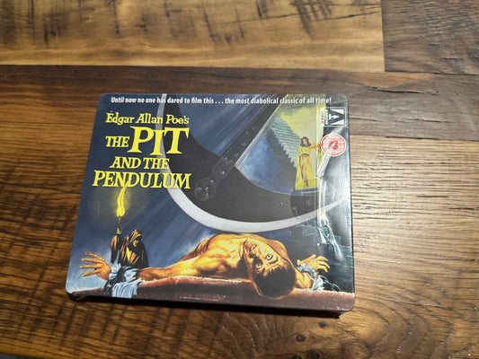 The Pit and the Pendulum Blu ray Arrow Video-Steelbook-Region B-NEW