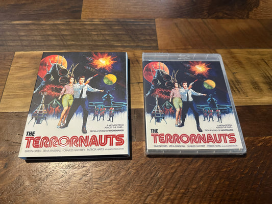 The Terrornauts (Blu ray, Vinegar Syndrome, Slipcover, 60’s Classic, NEW)