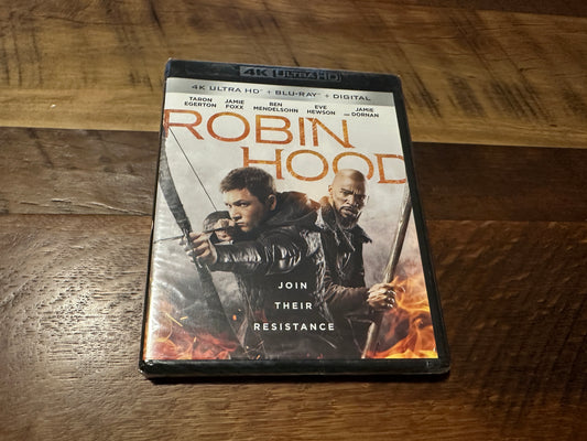Robin Hood (4K Ultra HD/Blu ray, Lionsgate, 2 Disc, Jamie Foxx, Sealed)