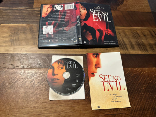 See No Evil DVD-Columbia Pictures-Mia Farrow Horror Classic-