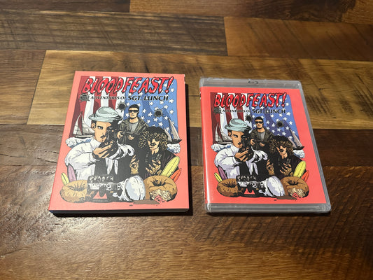 Bloodfeast! The Adventures of Sgt. Lunch (Blu ray, Vinegar Syndrome, Slip, NEW)