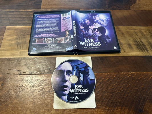 Eye Witness (Blu ray, Severin Films, Lamberto Bava 80’s Classic)