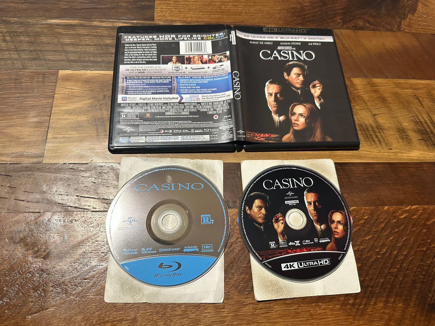 Casino (4K Ultra HD/Blu ray, Universal, 90’s Robert De Niro Classic)