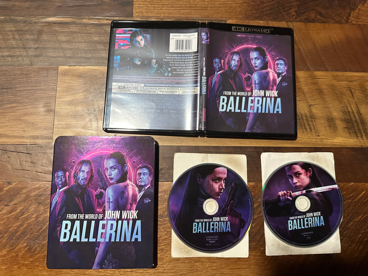 Ballerina (4K Ultra HD/Blu ray, Lionsgate, 2 Disc-Slipcover, No Digital)