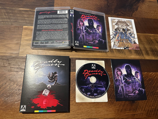 Deadly Games Blu ray*Arrow Video*US Release*Website Exclusive Slipcover*Booklet*