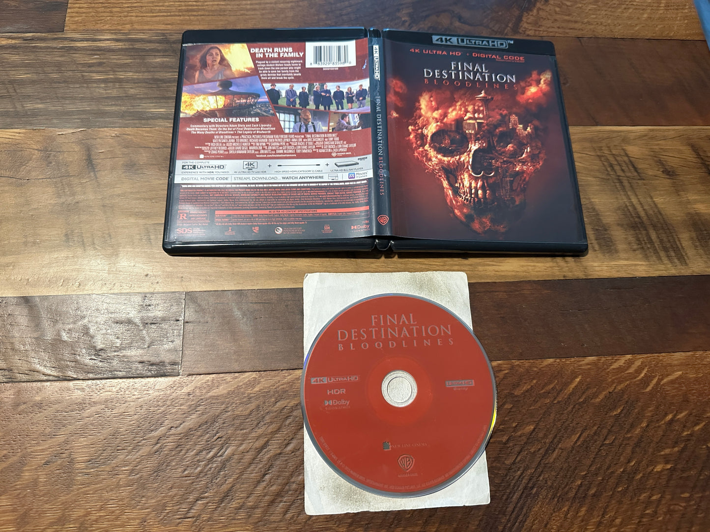 Final Destination Bloodlines (4K Ultra HD, Warner Bros, Widescreen, No Digital)