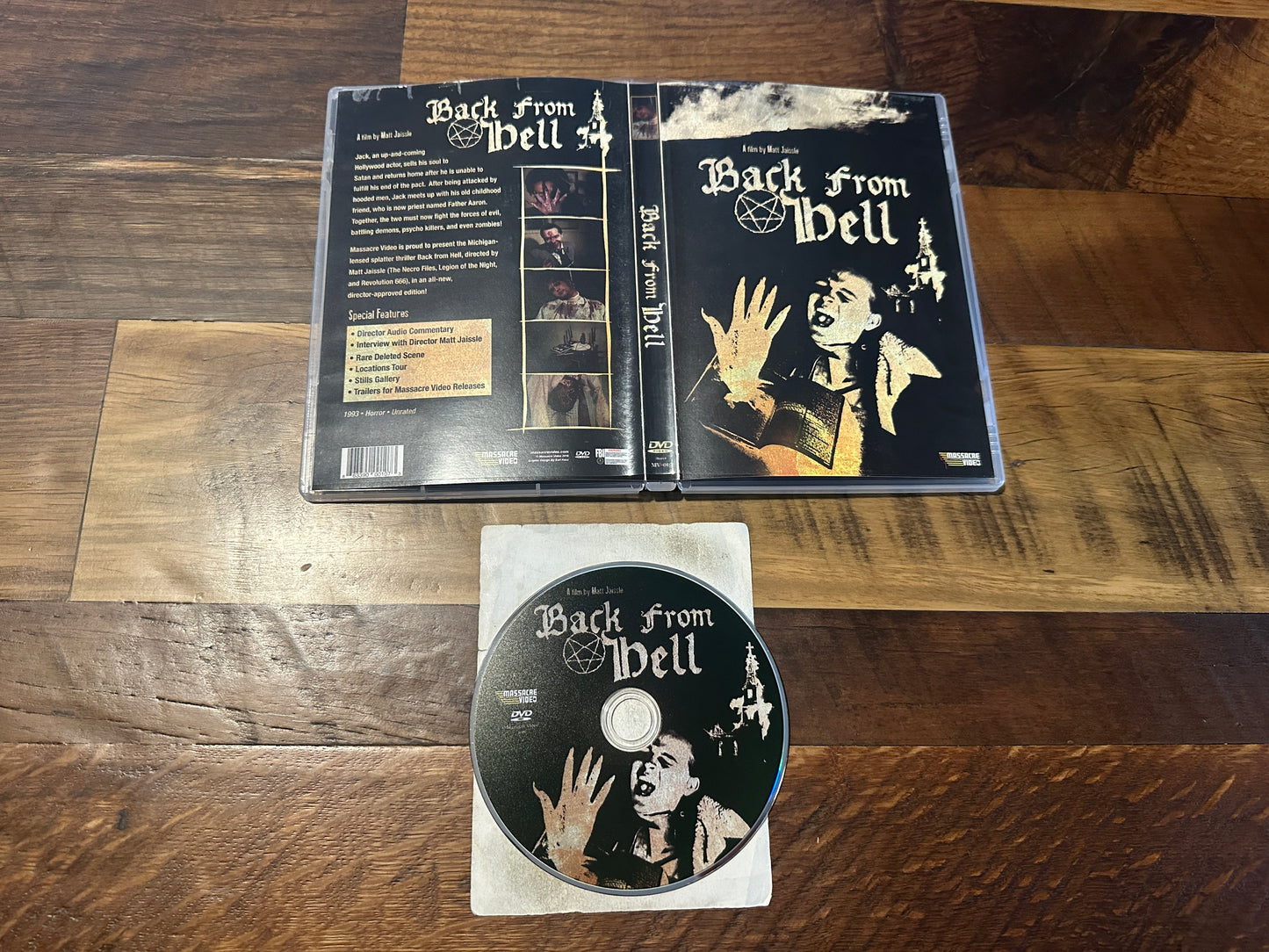 Back From Hell (DVD, Massacre Video, 90’s Obscure Horror)